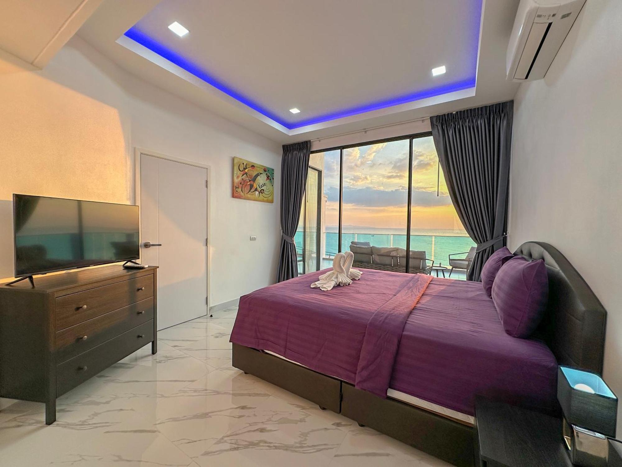 Stunning Beachfront View Luxurious Apartment 40 Jomtien Beach Dış mekan fotoğraf