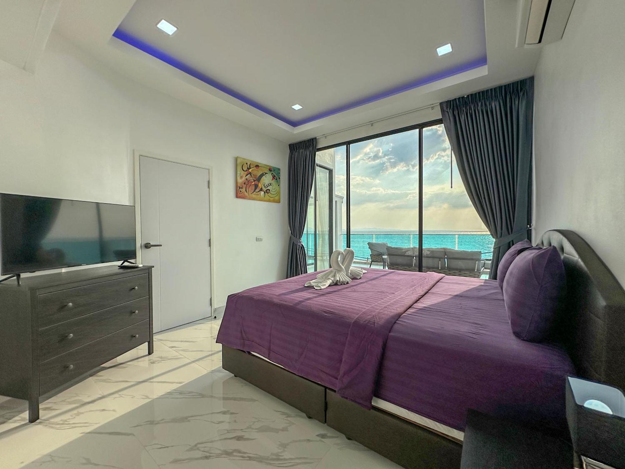 Stunning Beachfront View Luxurious Apartment 40 Jomtien Beach Dış mekan fotoğraf