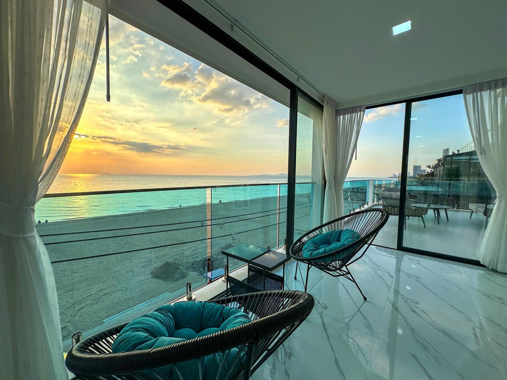 Stunning Beachfront View Luxurious Apartment 40 Jomtien Beach Dış mekan fotoğraf