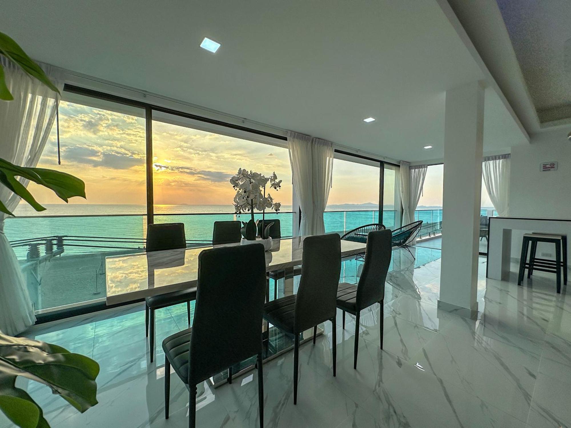 Stunning Beachfront View Luxurious Apartment 40 Jomtien Beach Dış mekan fotoğraf