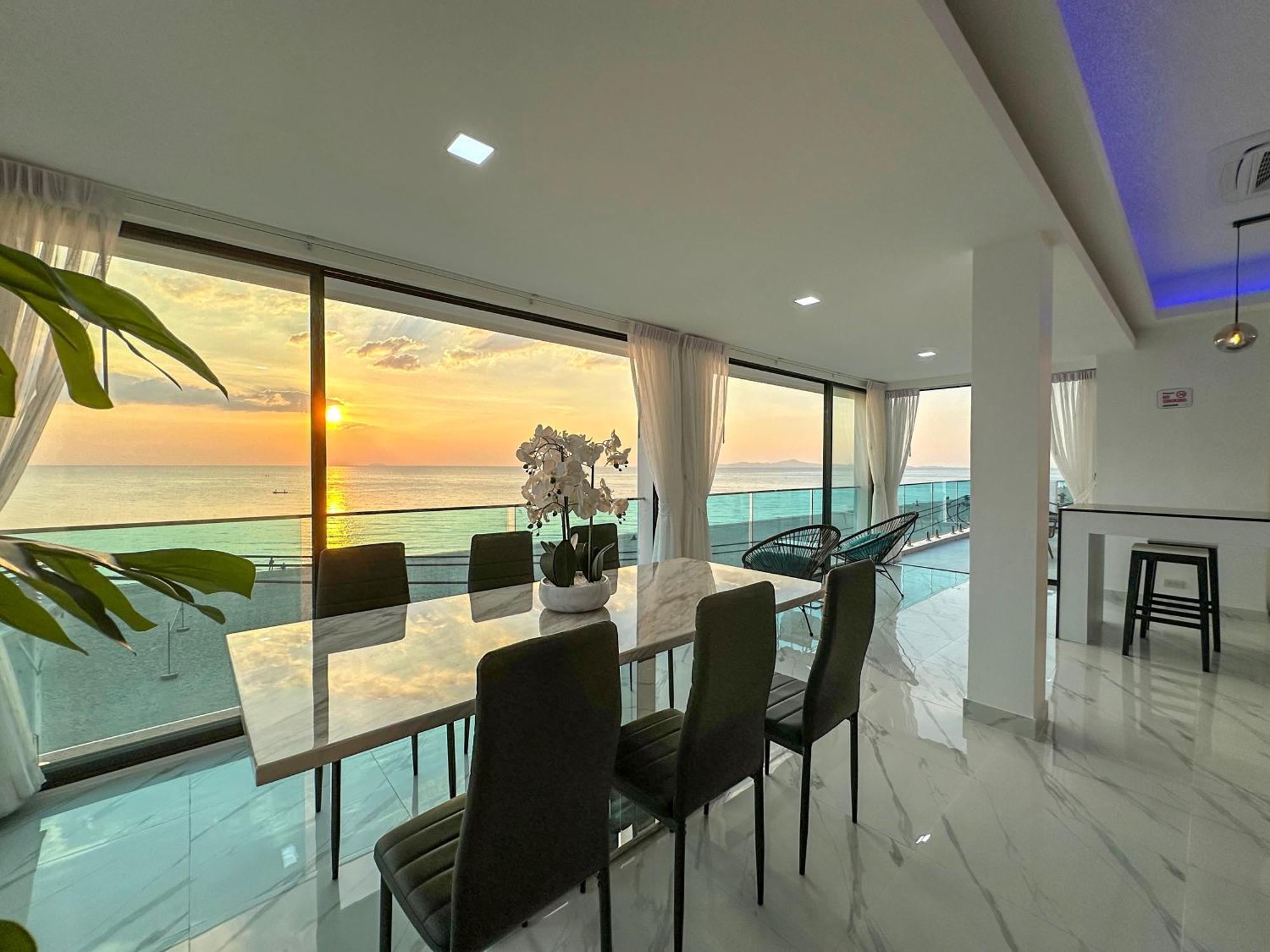 Stunning Beachfront View Luxurious Apartment 40 Jomtien Beach Dış mekan fotoğraf