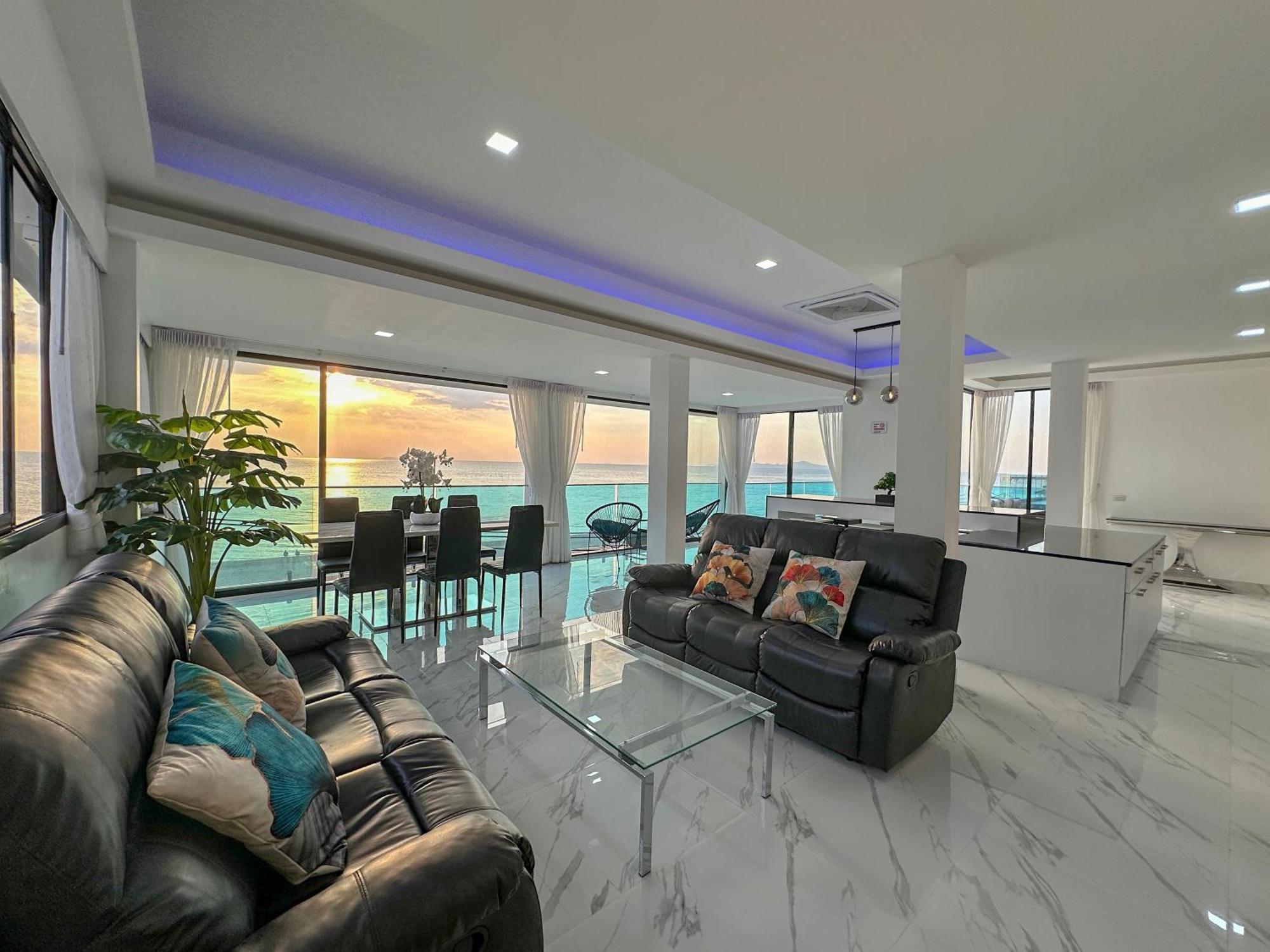 Stunning Beachfront View Luxurious Apartment 40 Jomtien Beach Dış mekan fotoğraf