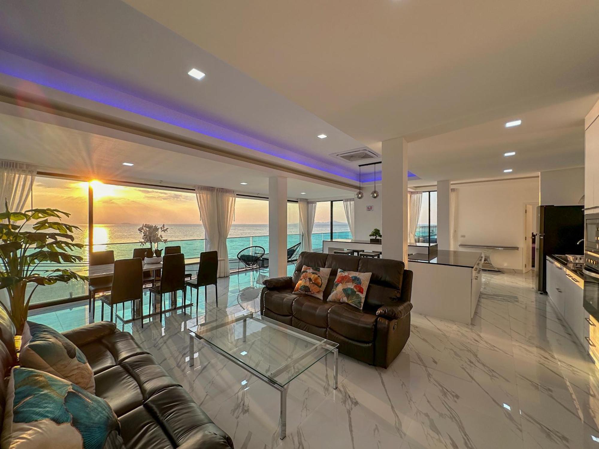 Stunning Beachfront View Luxurious Apartment 40 Jomtien Beach Dış mekan fotoğraf