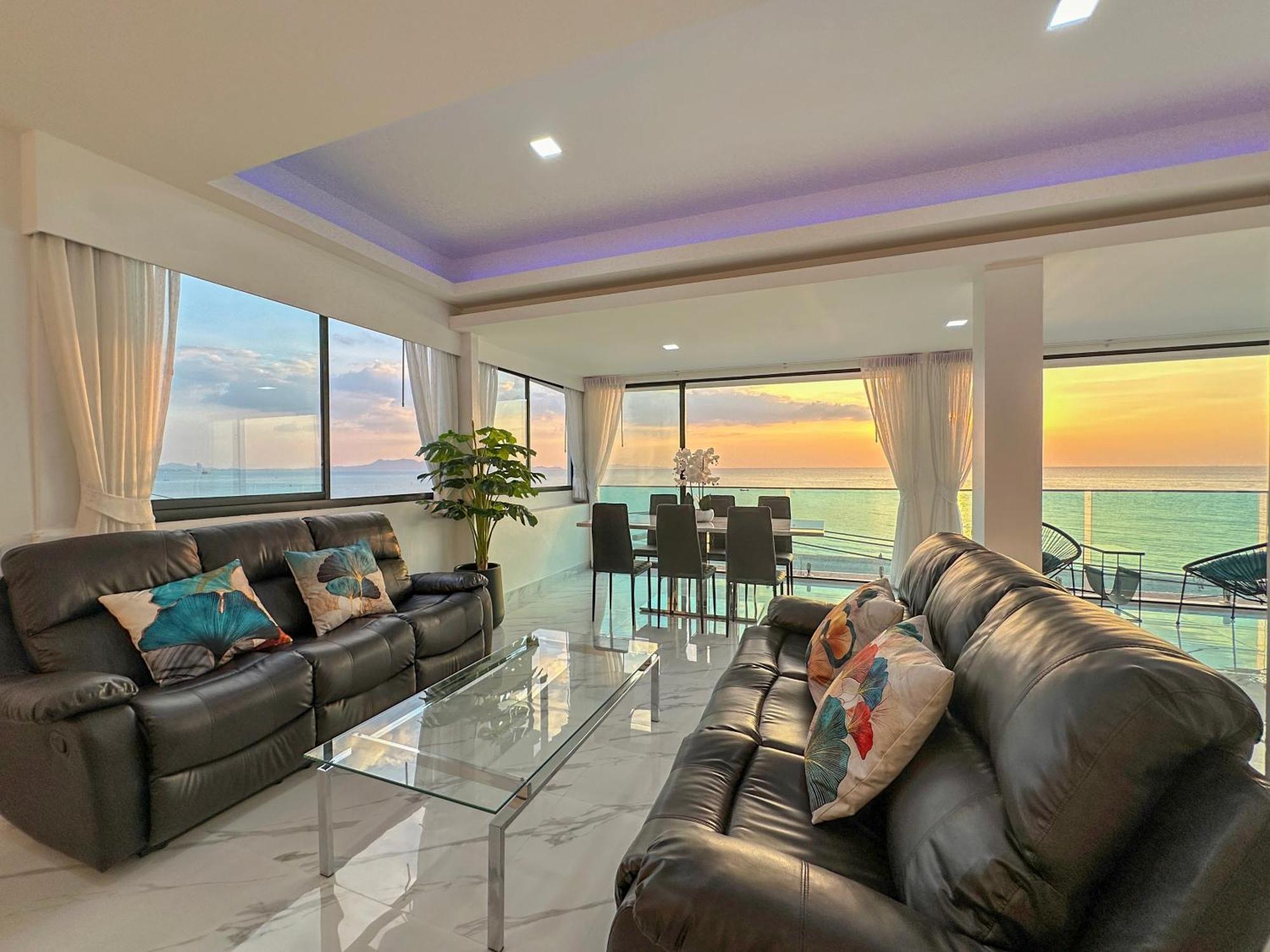 Stunning Beachfront View Luxurious Apartment 40 Jomtien Beach Dış mekan fotoğraf