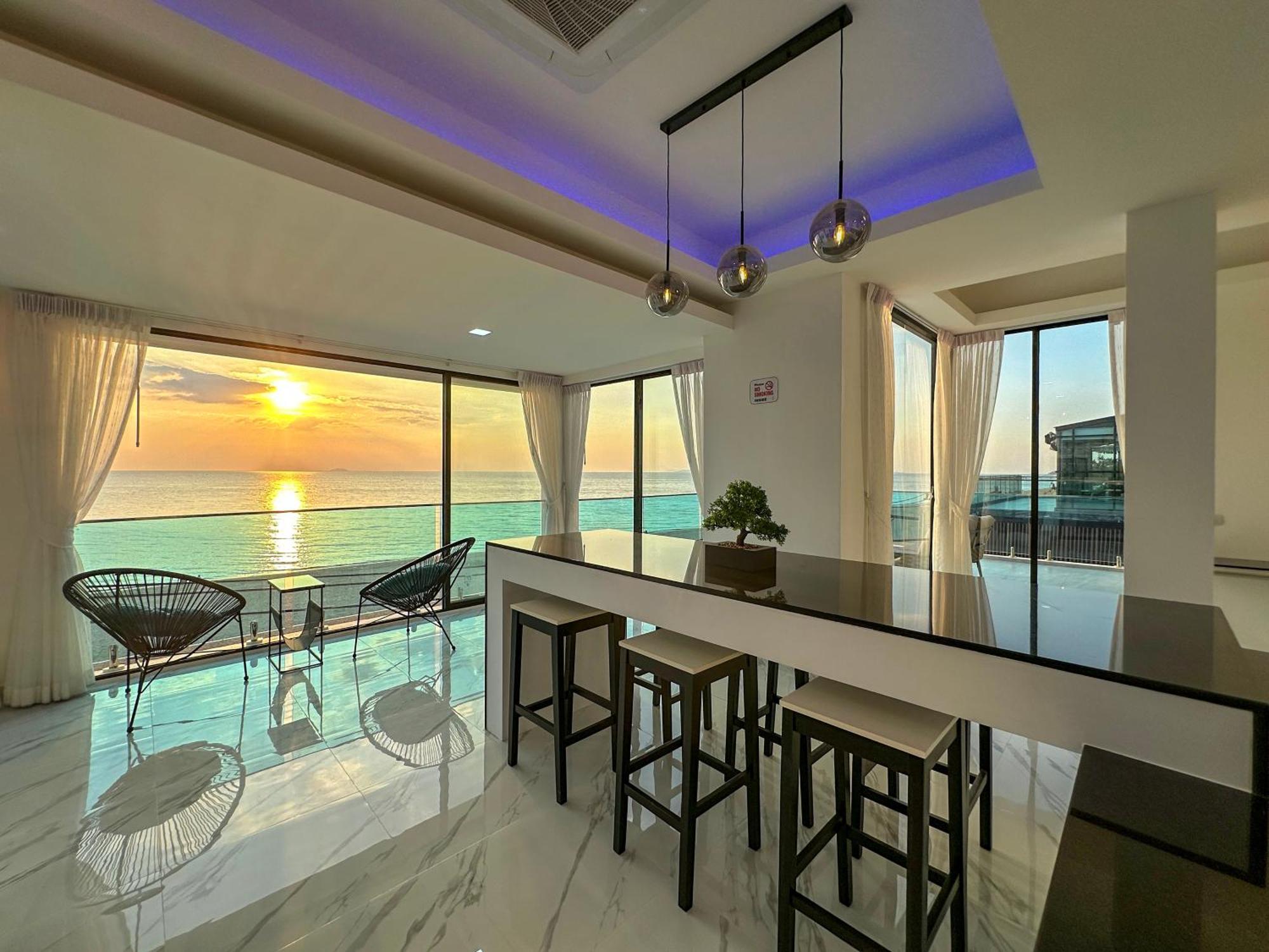 Stunning Beachfront View Luxurious Apartment 40 Jomtien Beach Dış mekan fotoğraf